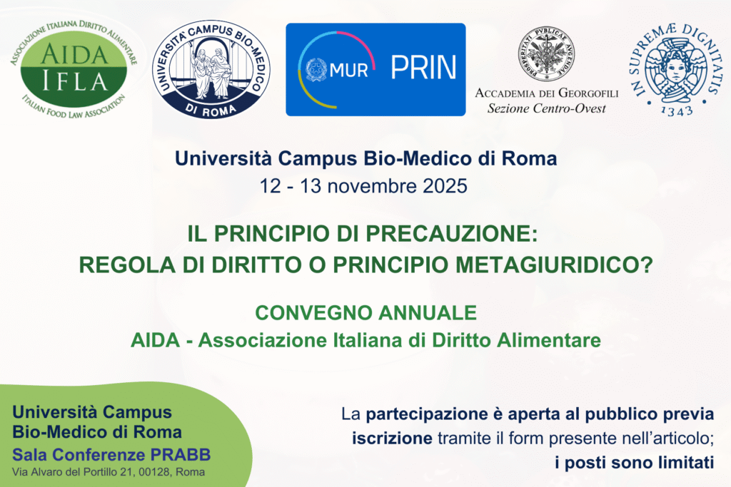 Il principio di precauzione tra diritto, scienza e impresa al Campus Bio-Medico di Roma
